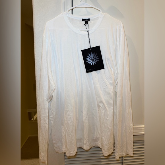 NWT Luxe Lotus Long Sleeve Jersey in White Size XL - Picture 6 of 10